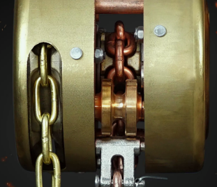 防爆手拉葫蘆的各個(gè)零部件所用的防爆材料有所不同